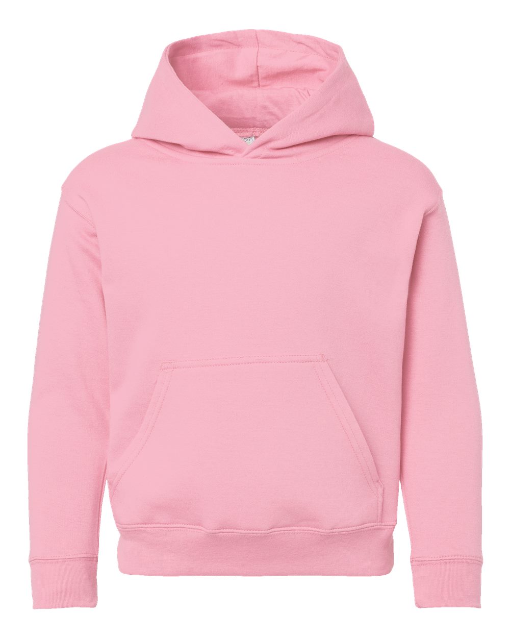 Youth Fleece Hoodie Sweatshirt - Front - B39038302 - Pink