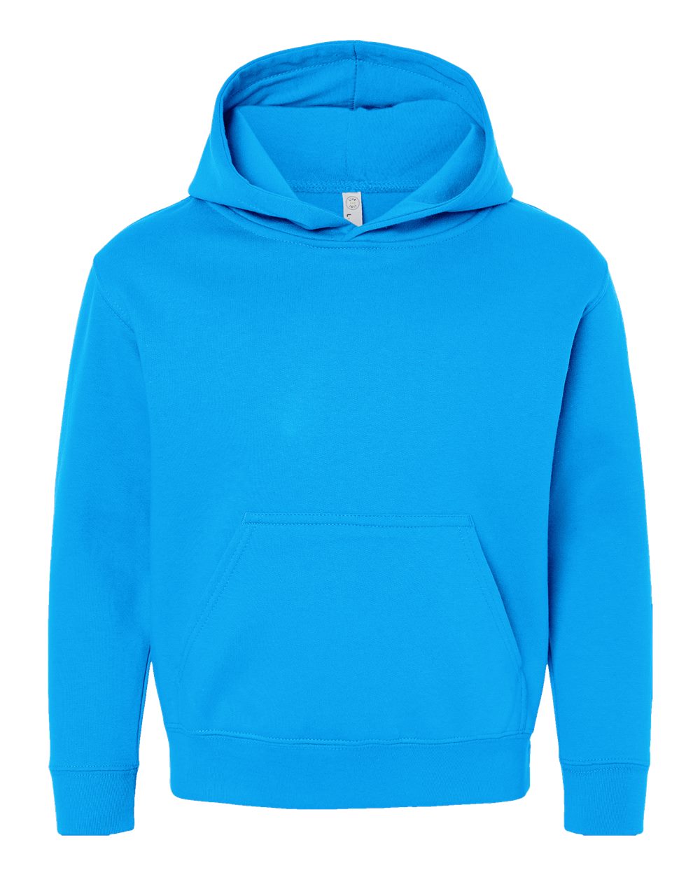 Youth Fleece Hoodie Sweatshirt - Front - B39038782 - Turquoise