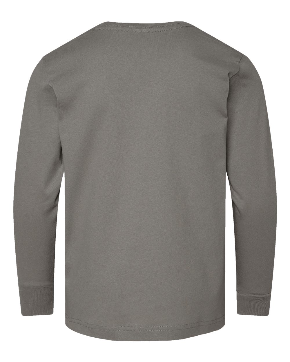 Youth Fine Jersey Long Sleeve Tee - Back - B31438082 - Titanium