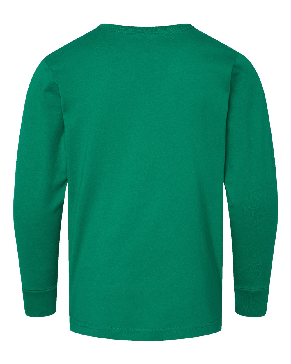 Youth Fine Jersey Long Sleeve Tee - Back - B31438602 - Kelly