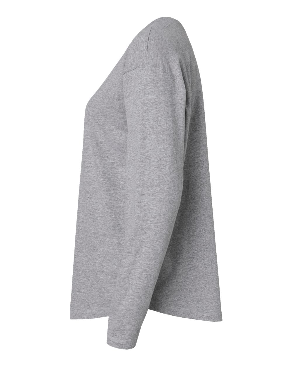 Women's Fine Jersey Long Sleeve Tee - DirectSide - B93638582 - Heather
