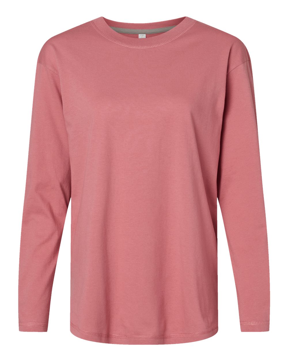 Women's Fine Jersey Long Sleeve Tee - Front - B93638272 - Mauvelous