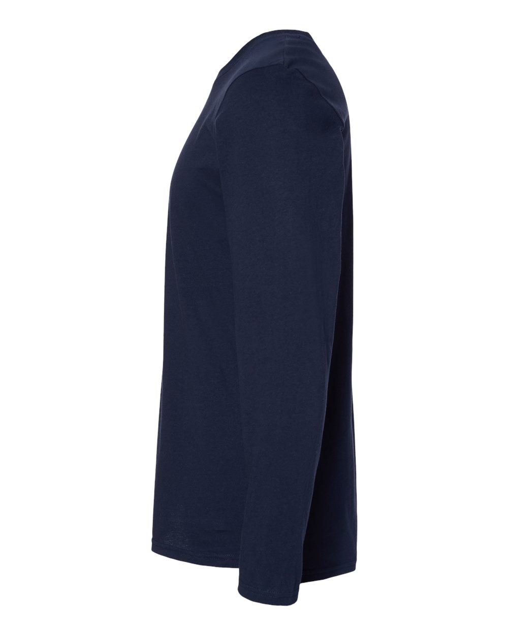 Men's Fine Jersey Long Sleeve Tee - DirectSide - B96338653 - Navy