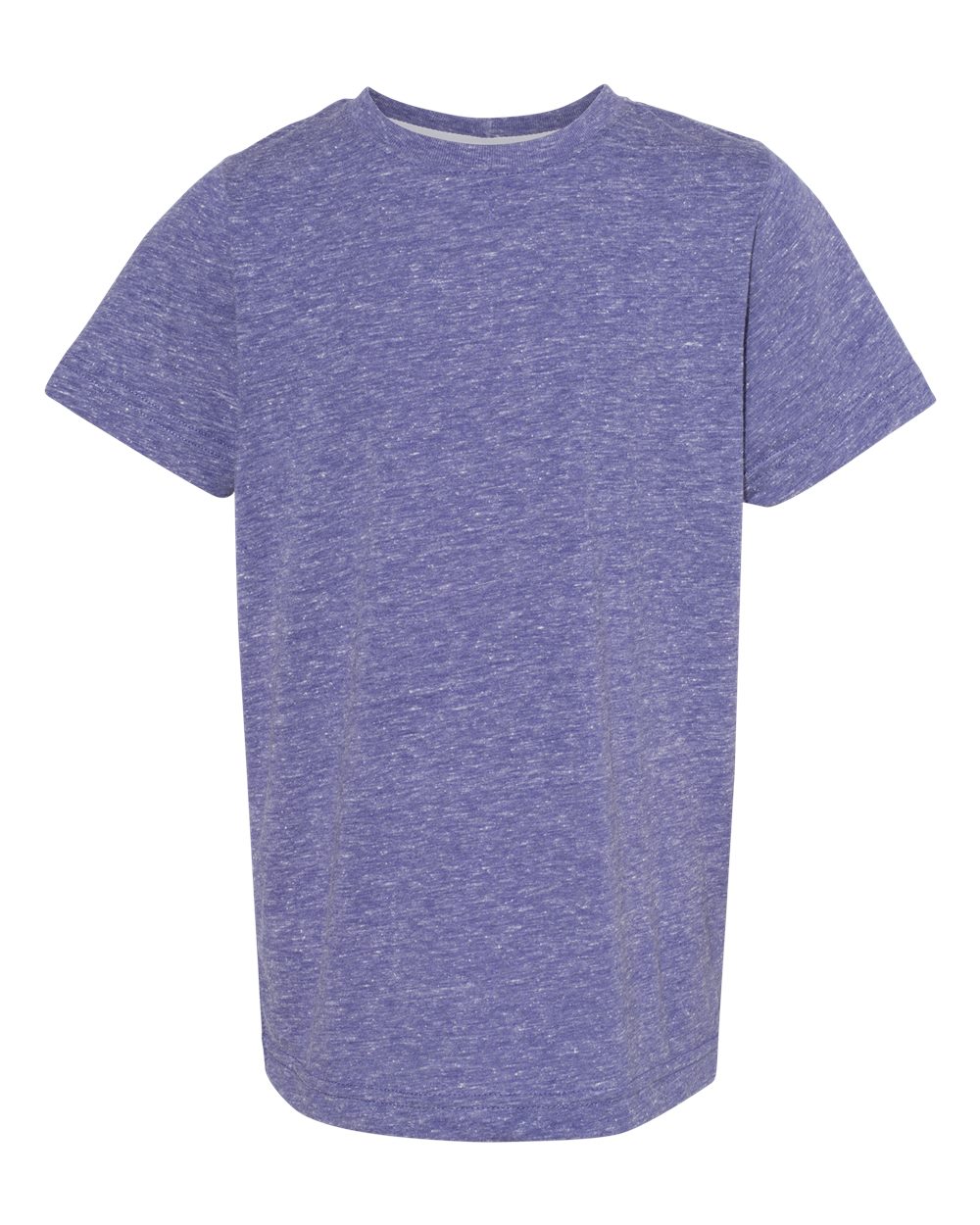 Youth Harborside Mélange Tee - Front - B01738673 - Purple Melange