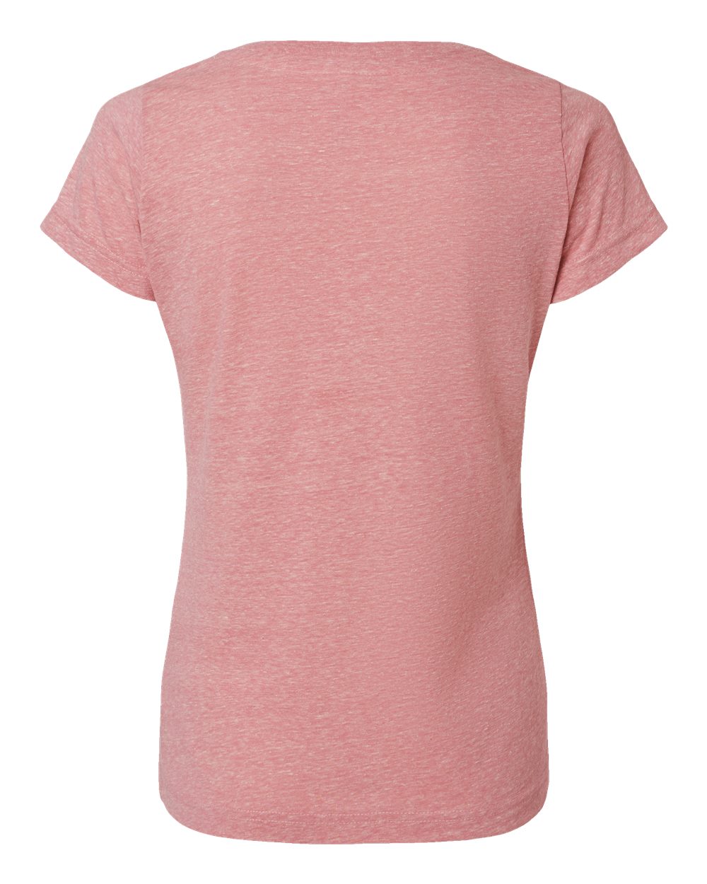 Women's Harborside Mélange V-Neck Tee - Back - B01838303 - Mauvelous Melange