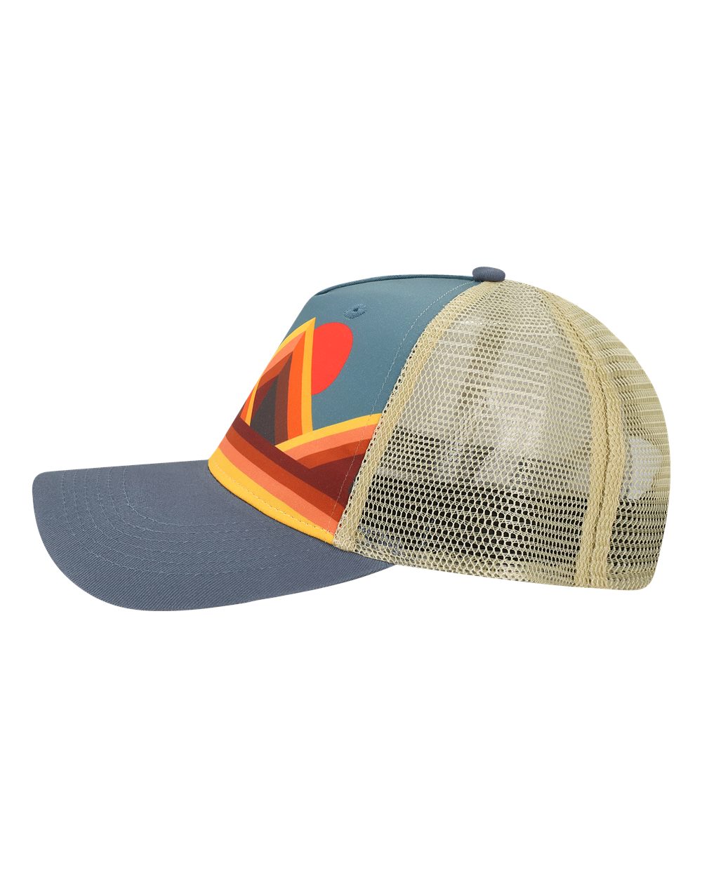 Trucker Cap - DirectSide - B35895530 - Mountain Contours Maroon/ Slate