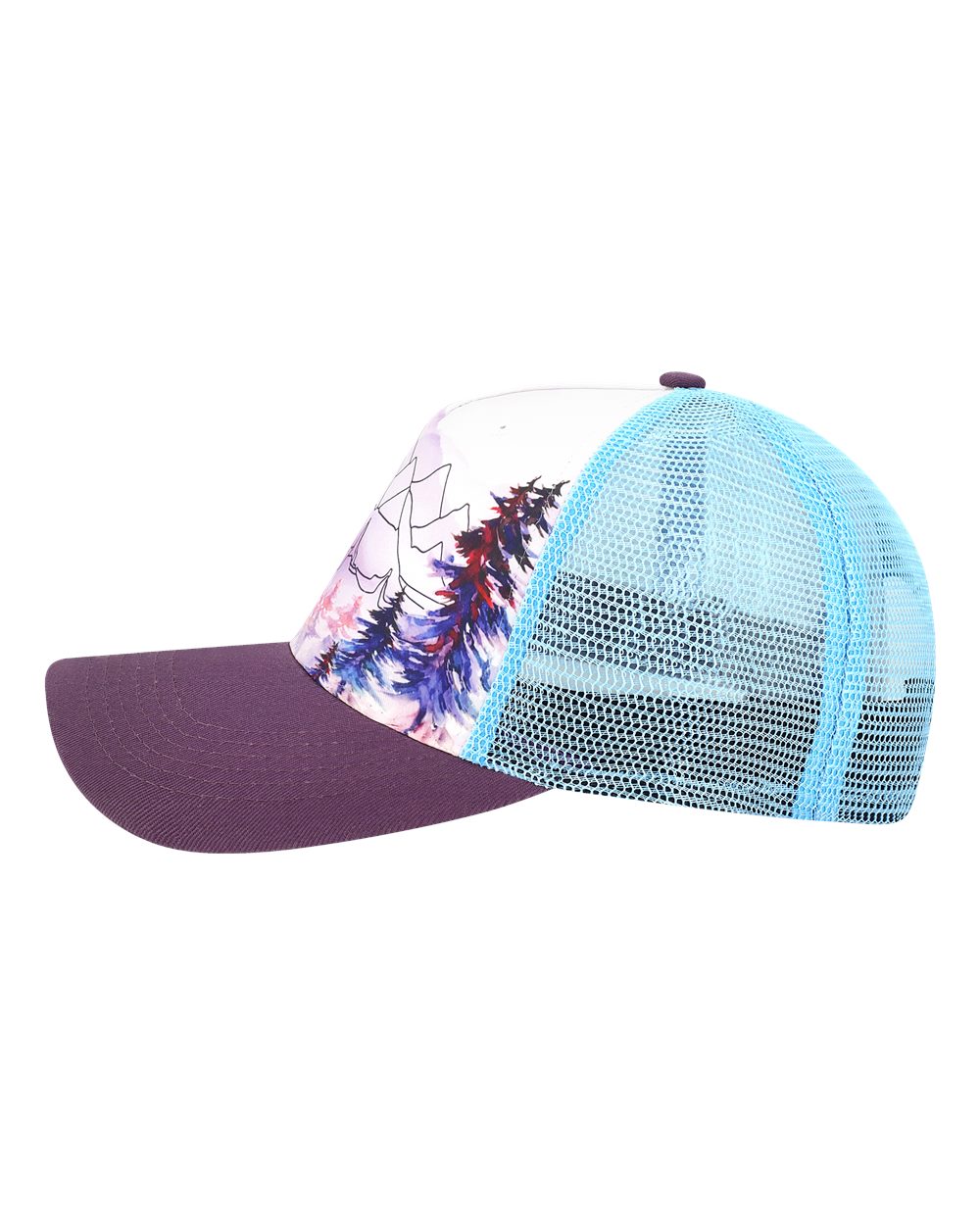 Trucker Cap - DirectSide - B35895670 - Explorer White/ Plum