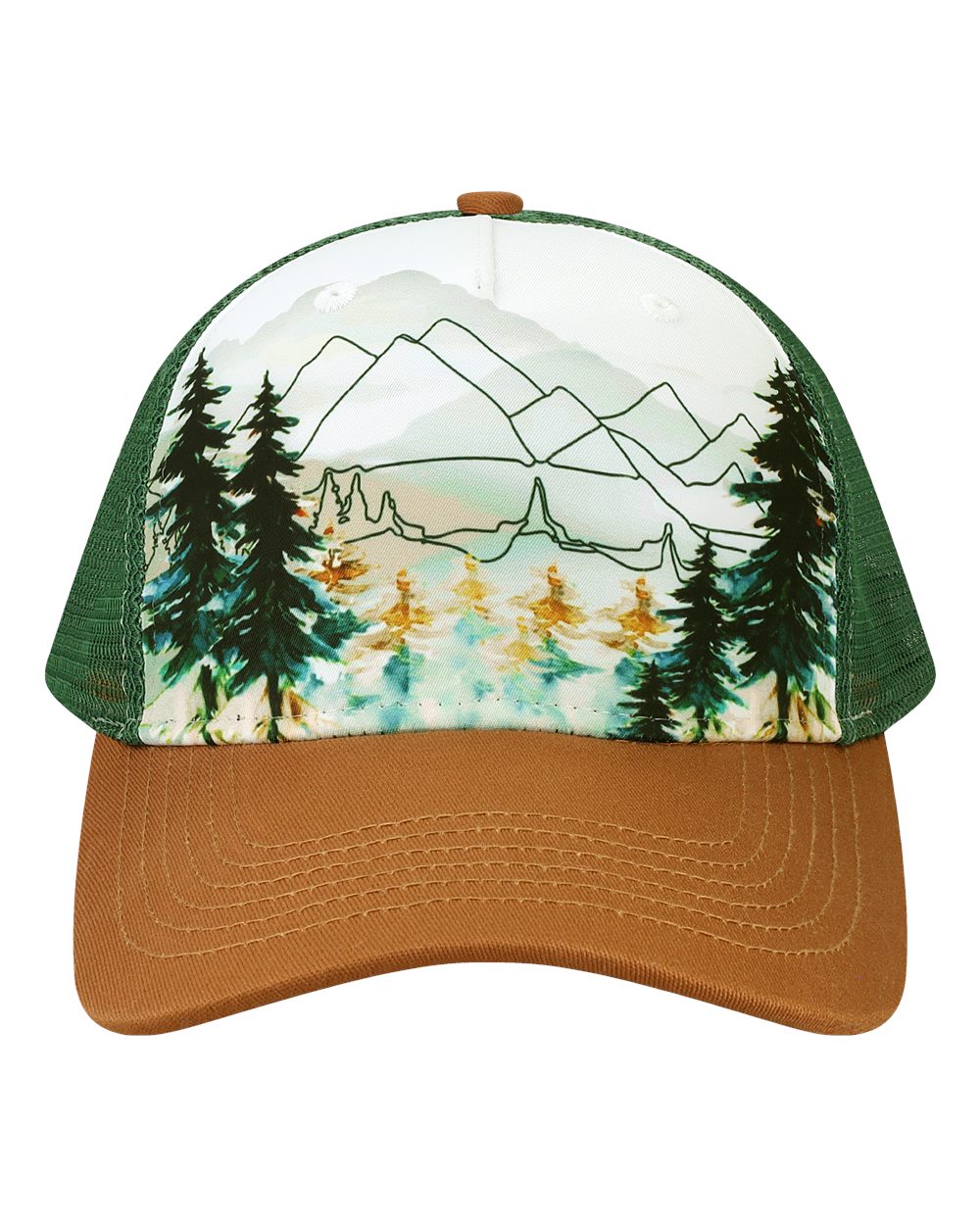 Trucker Cap - Front - B35895100 - Explorer/ Brown