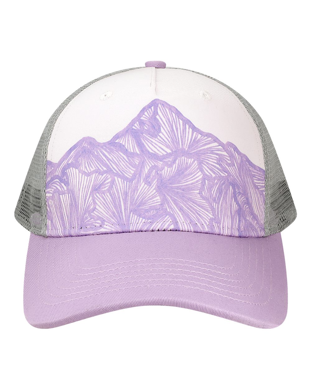 Trucker Cap - Front - B35895110 - Purple Ranges/ Lavendar Sophia G