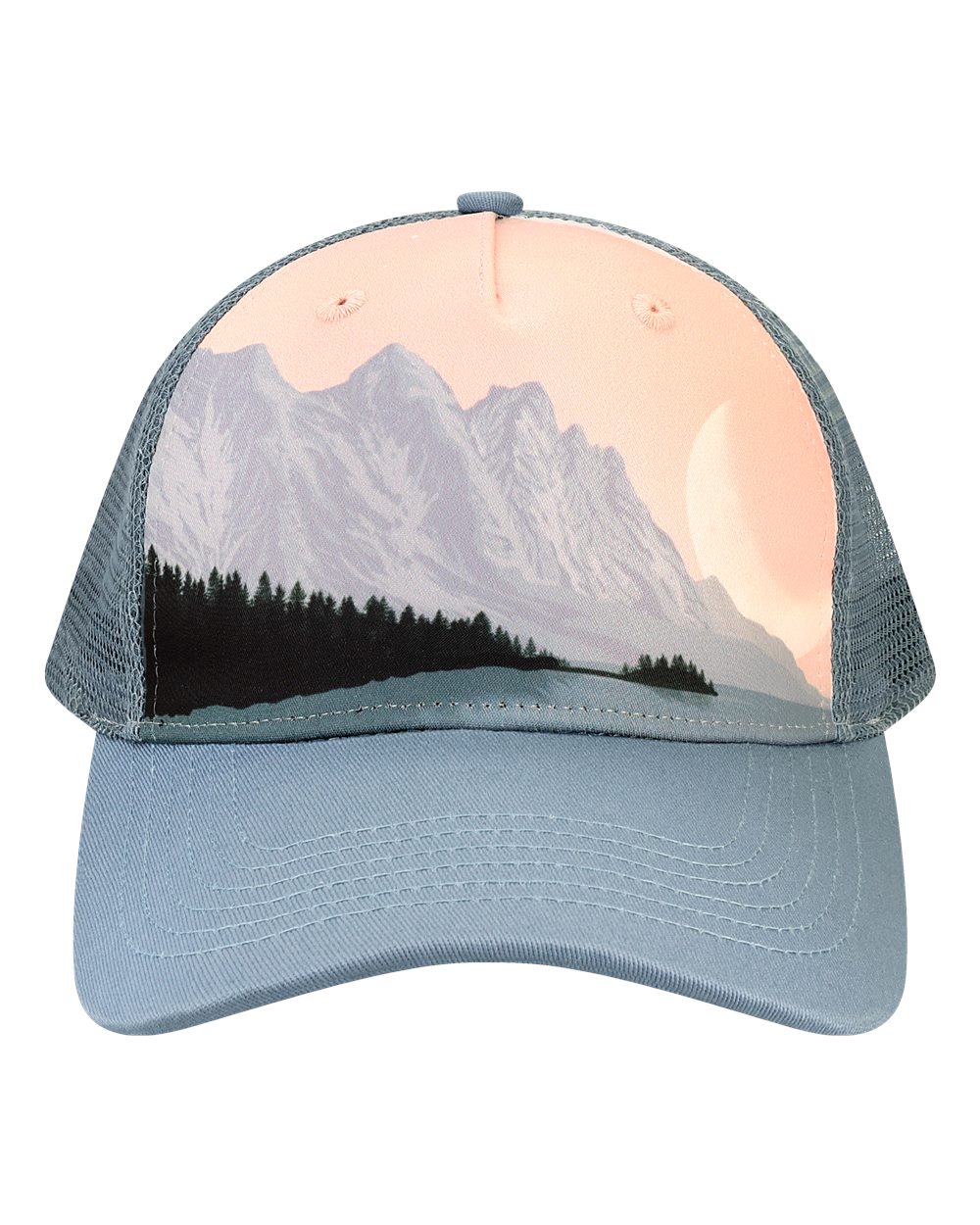 Trucker Cap - Front - B35895250 - Front Range/ Slate Blue Sarah D