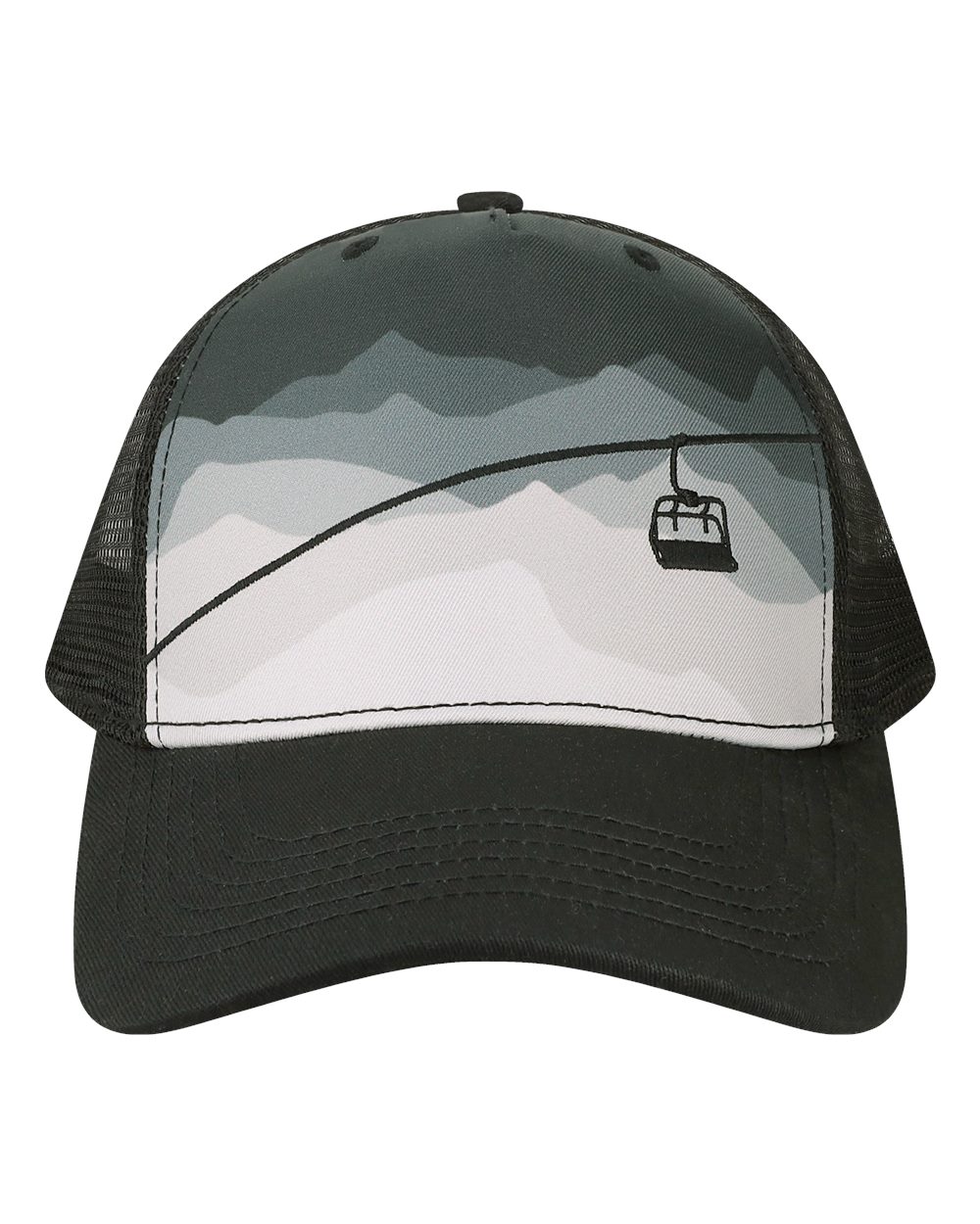 Trucker Cap - Front - B35895500 - Chairlift/ Black