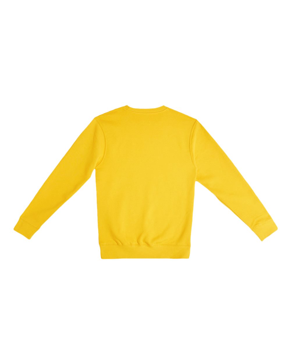 Unisex Premium Crewneck Sweatshirt - Back - B489C9402 - Lemon