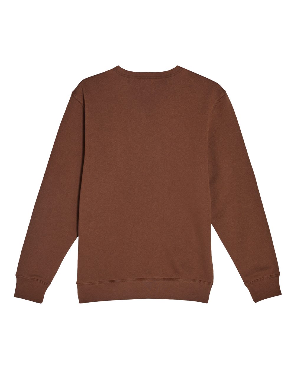 Unisex Premium Crewneck Sweatshirt - Back - B489C9602 - Chestnut