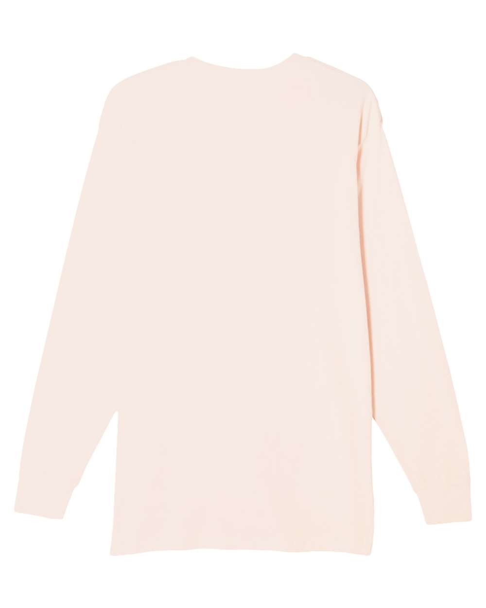 Heavyweight Long Sleeve T-Shirt - Back - B493C9302 - Pale Pink