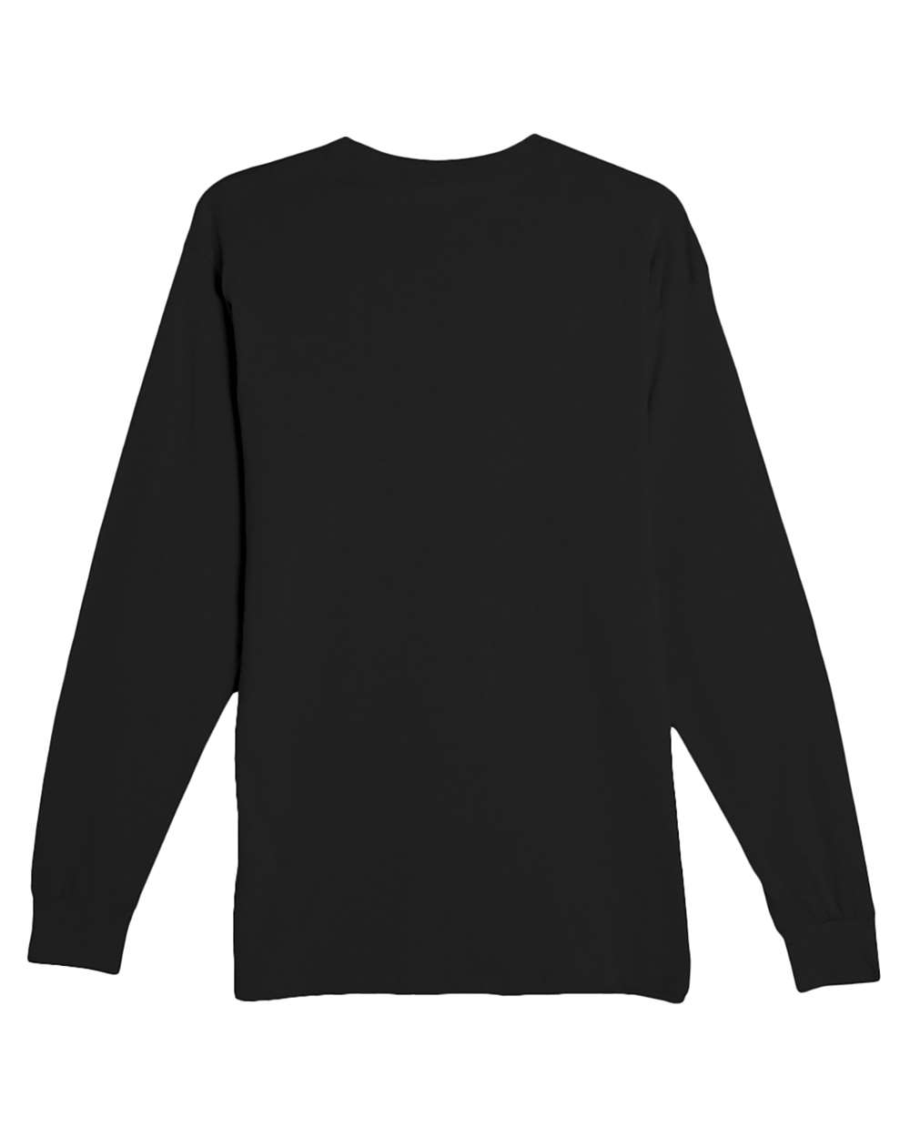 Heavyweight Long Sleeve T-Shirt - Back - B493C9502 - Black