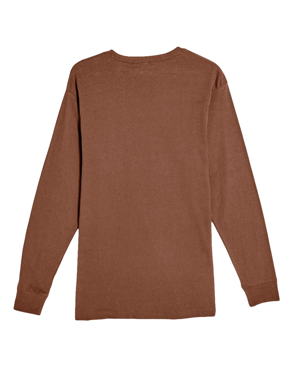 Heavyweight Long Sleeve T-Shirt - Back - B493C9602 - Chestnut
