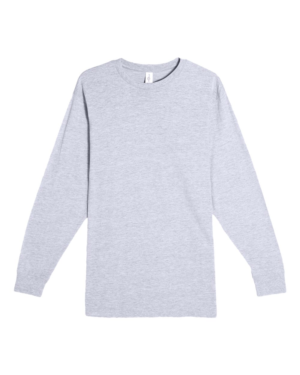 Heavyweight Long Sleeve T-Shirt - Front - B493C9092 - Heather Grey