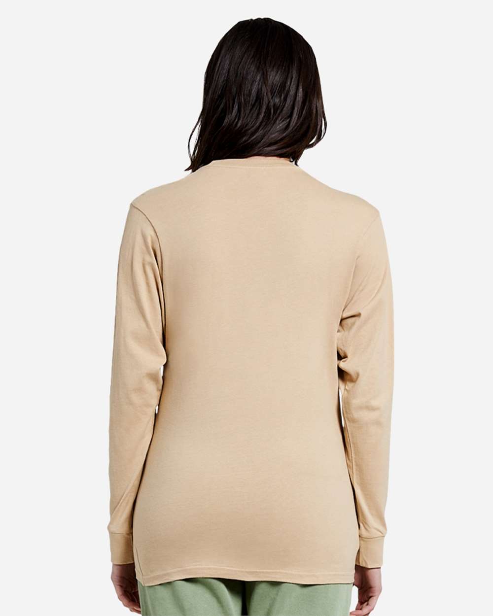 Heavyweight Long Sleeve T-Shirt - OnModelBack - B493C9102 - Mushroom