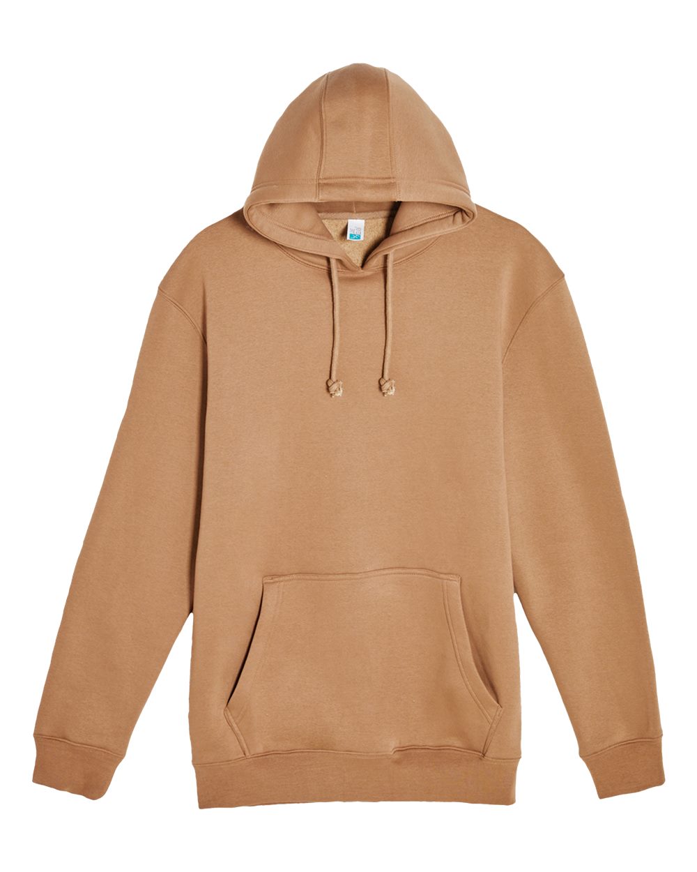 Unisex Heavyweight Pullover Hooded Sweatshirt - Front - B500C9052 - Toasted Coconut