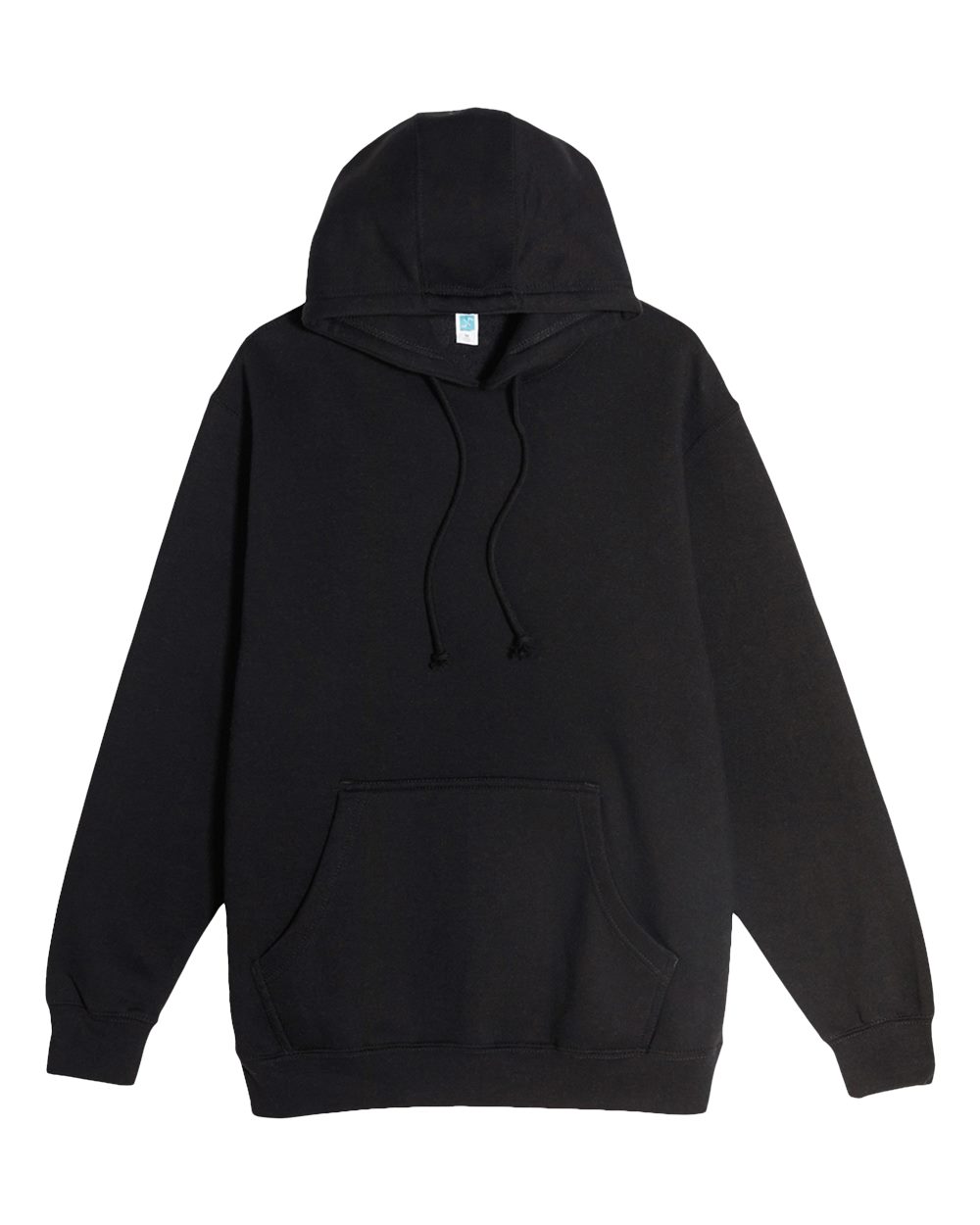 Unisex Heavyweight Pullover Hooded Sweatshirt - Front - B500C9502 - Black
