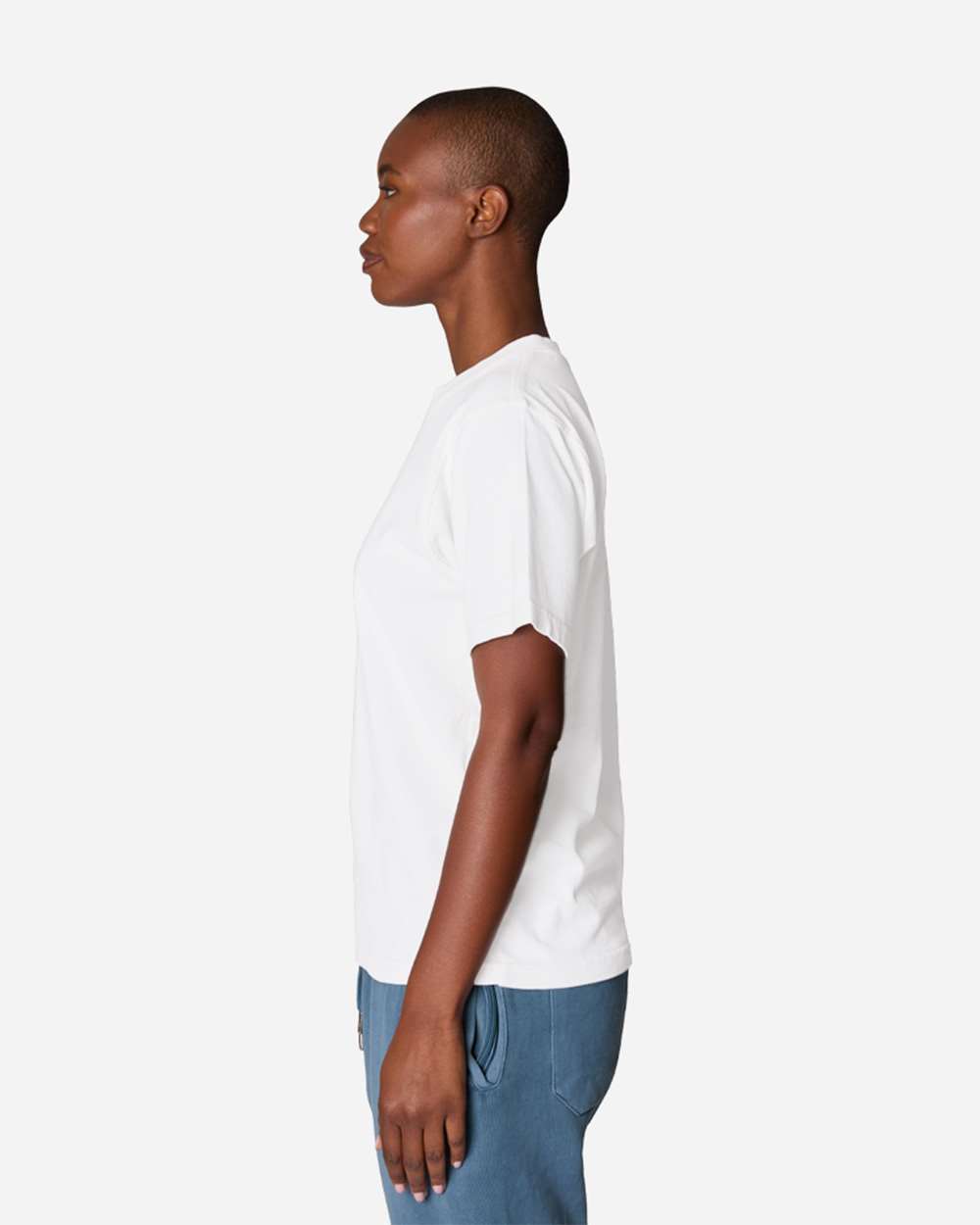 Urban Heavyweight T-Shirt - OnModelSide - B497C9002 - White