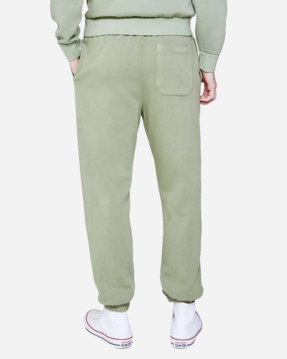 Unisex Urban Joggers - OnModelBack - B498C9542 - Oil Green
