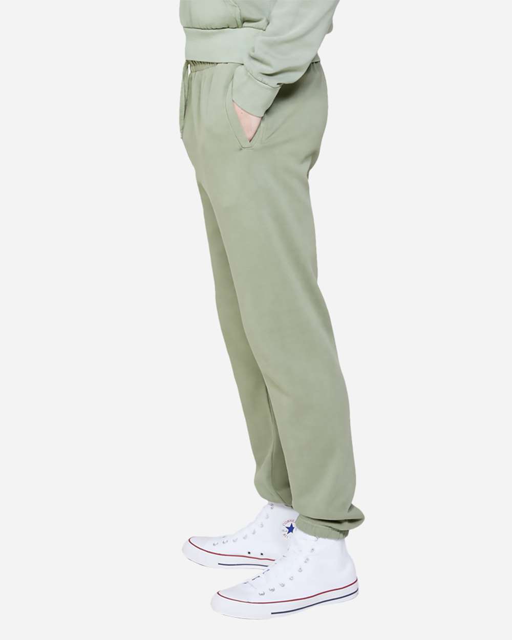 Unisex Urban Joggers - OnModelSide - B498C9542 - Oil Green