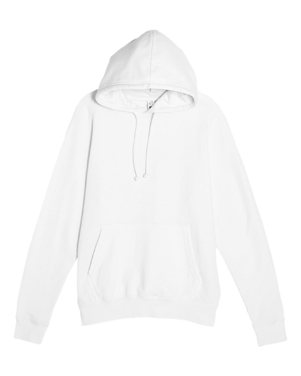 Unisex Vintage Raglan Hooded Sweatshirt - Front - B502C9002 - Vintage White
