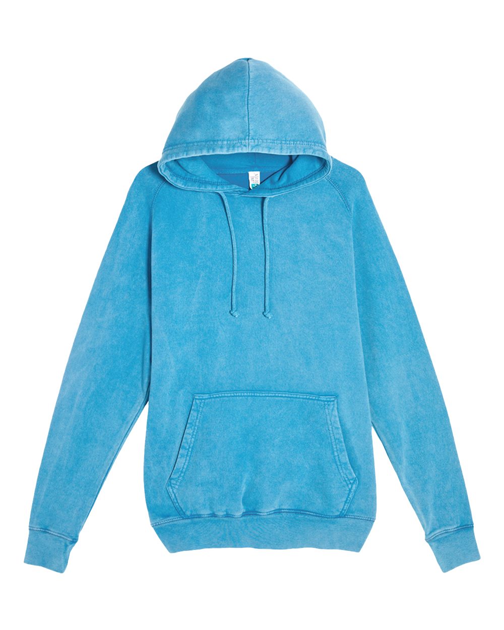 Unisex Vintage Raglan Hooded Sweatshirt - Front - B502C9252 - Vintage Lake