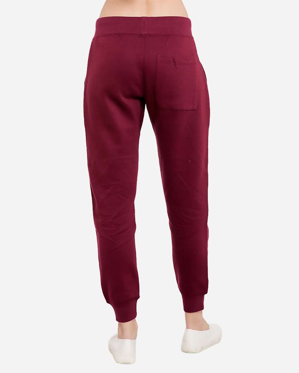 Unisex Premium Jogger Pants - OnModelBack - B503C9533 - Burgundy