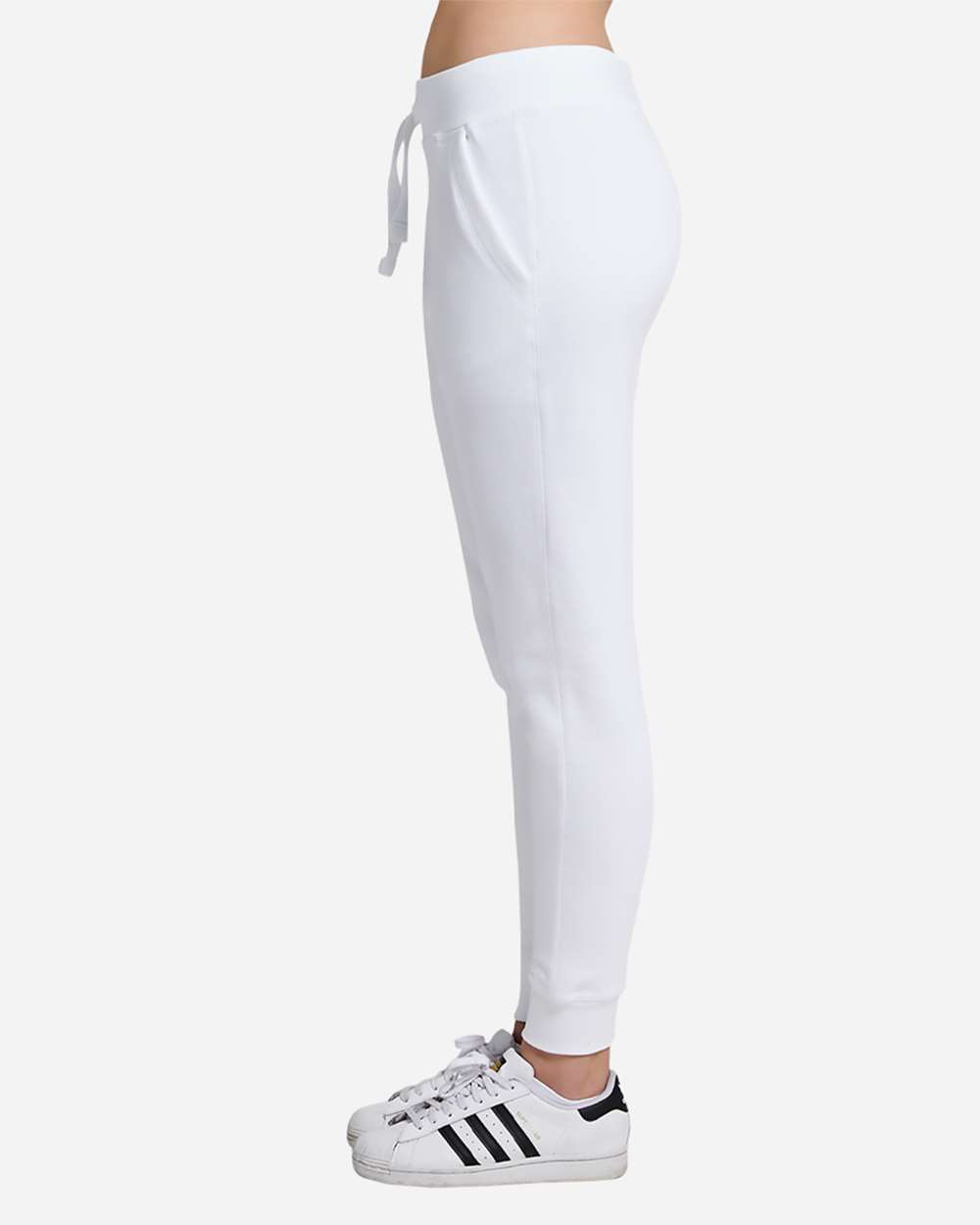 Unisex Premium Jogger Pants - OnModelSide - B503C9002 - White