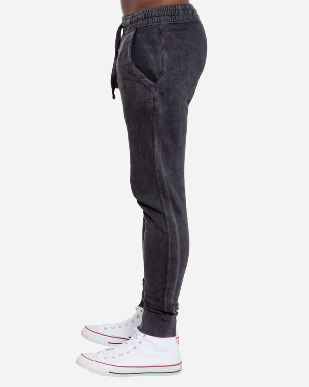 Unisex Vintage Joggers - OnModelSide - B504C9102 - Vintage Black