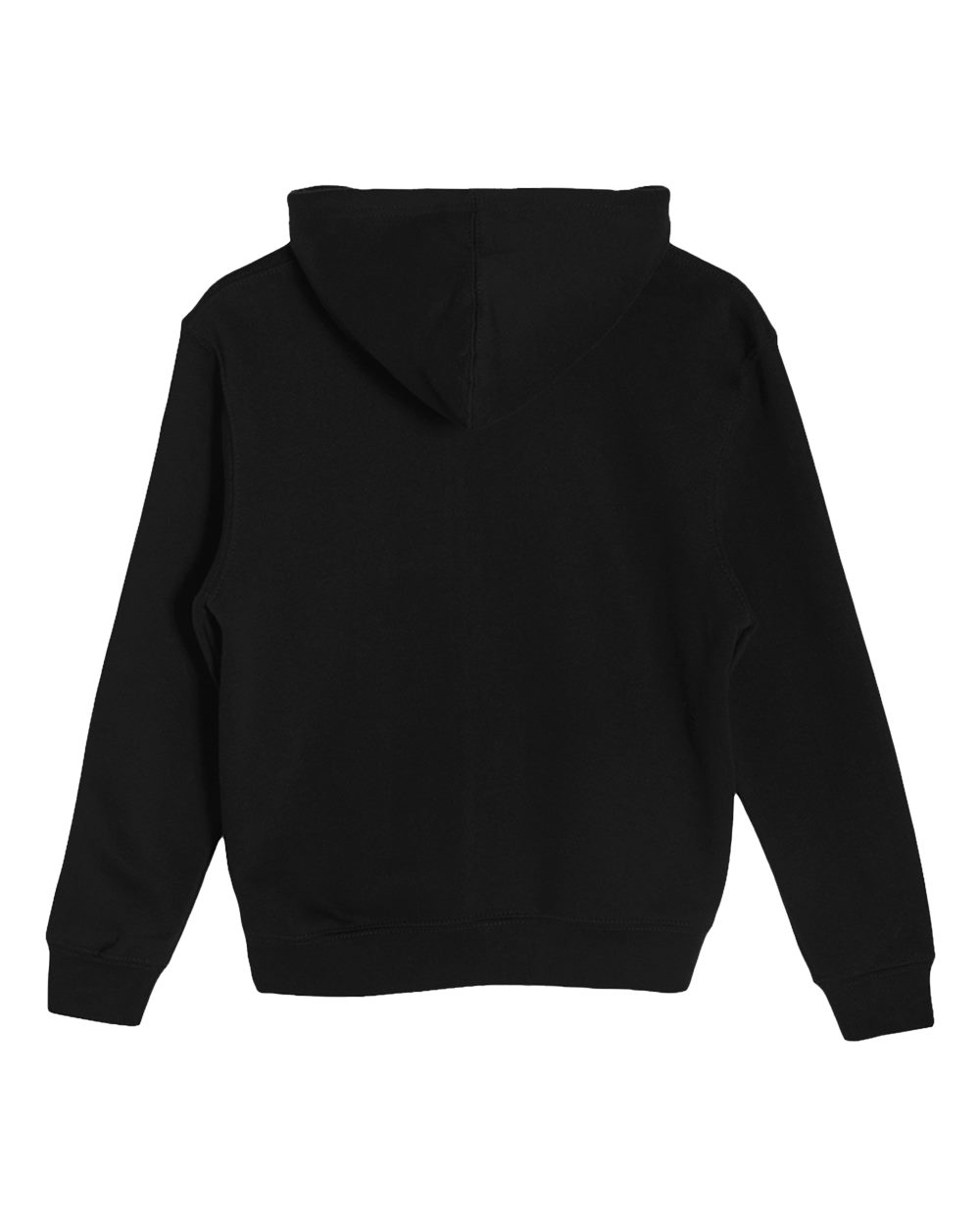 Youth Premium Pullover Hooded Sweatshirt - Back - B490C9502 - Black