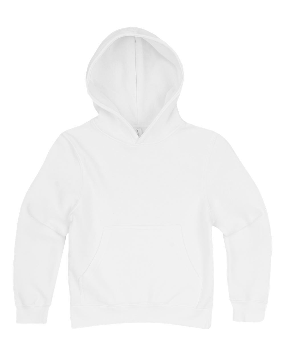Youth Premium Pullover Hooded Sweatshirt - Front - B490C9002 - White