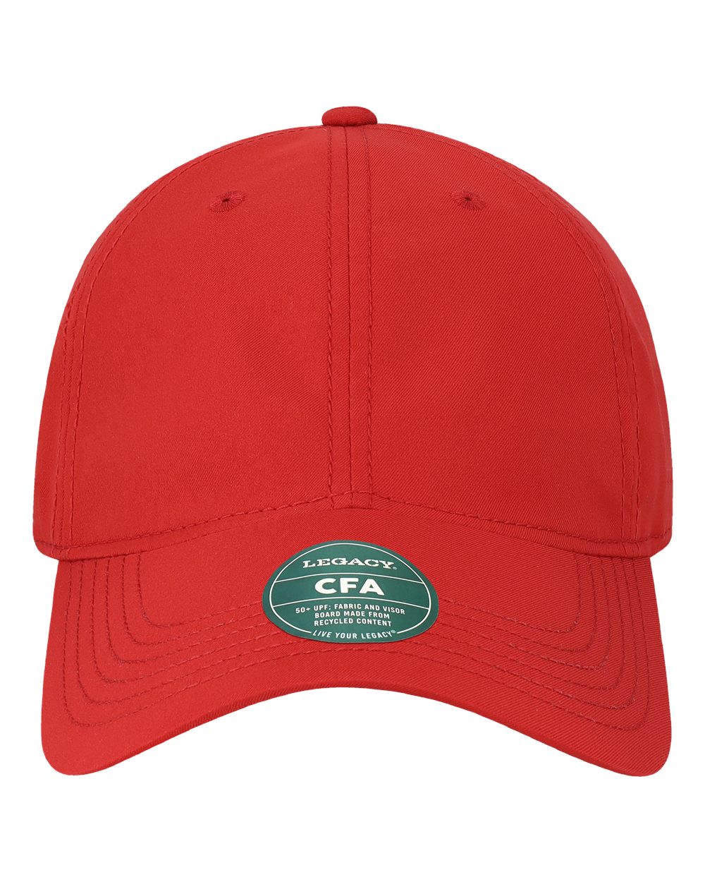Cool Fit Adjustable Cap - Front - B60095700 - Scarlet