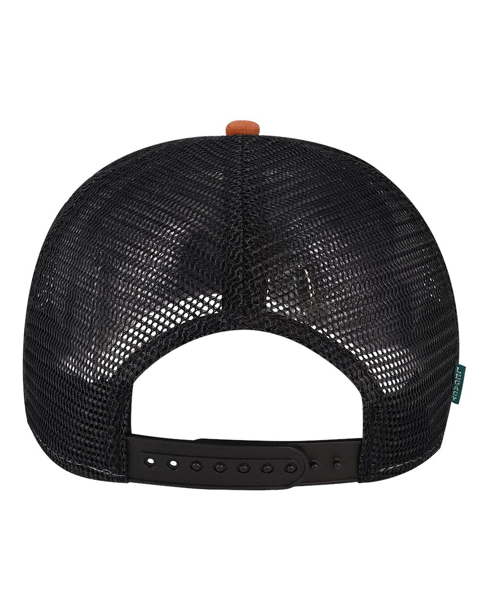 Five-Panel Trucker Cap - Back - B93795660 - Copper Slub/ Black