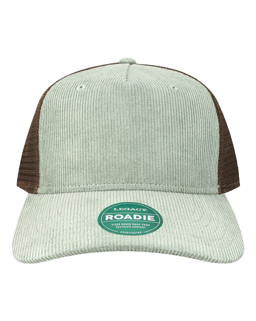 Five-Panel Trucker Cap - Front - B93795430 - Sawgrass Corduroy/ Brown