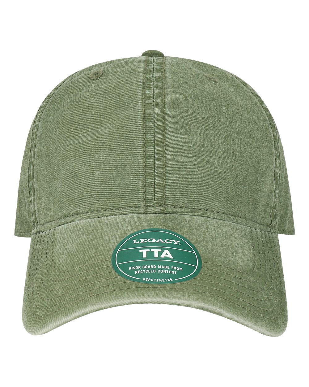Terra Twill Cap - Front - B28595130 - Moss Green