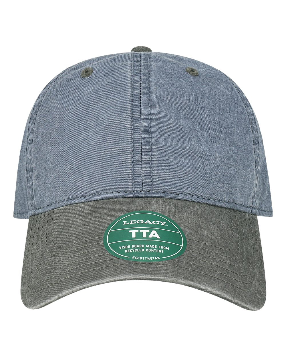 Terra Twill Cap - Front - B28595160 - Slate Blue/ Cinder