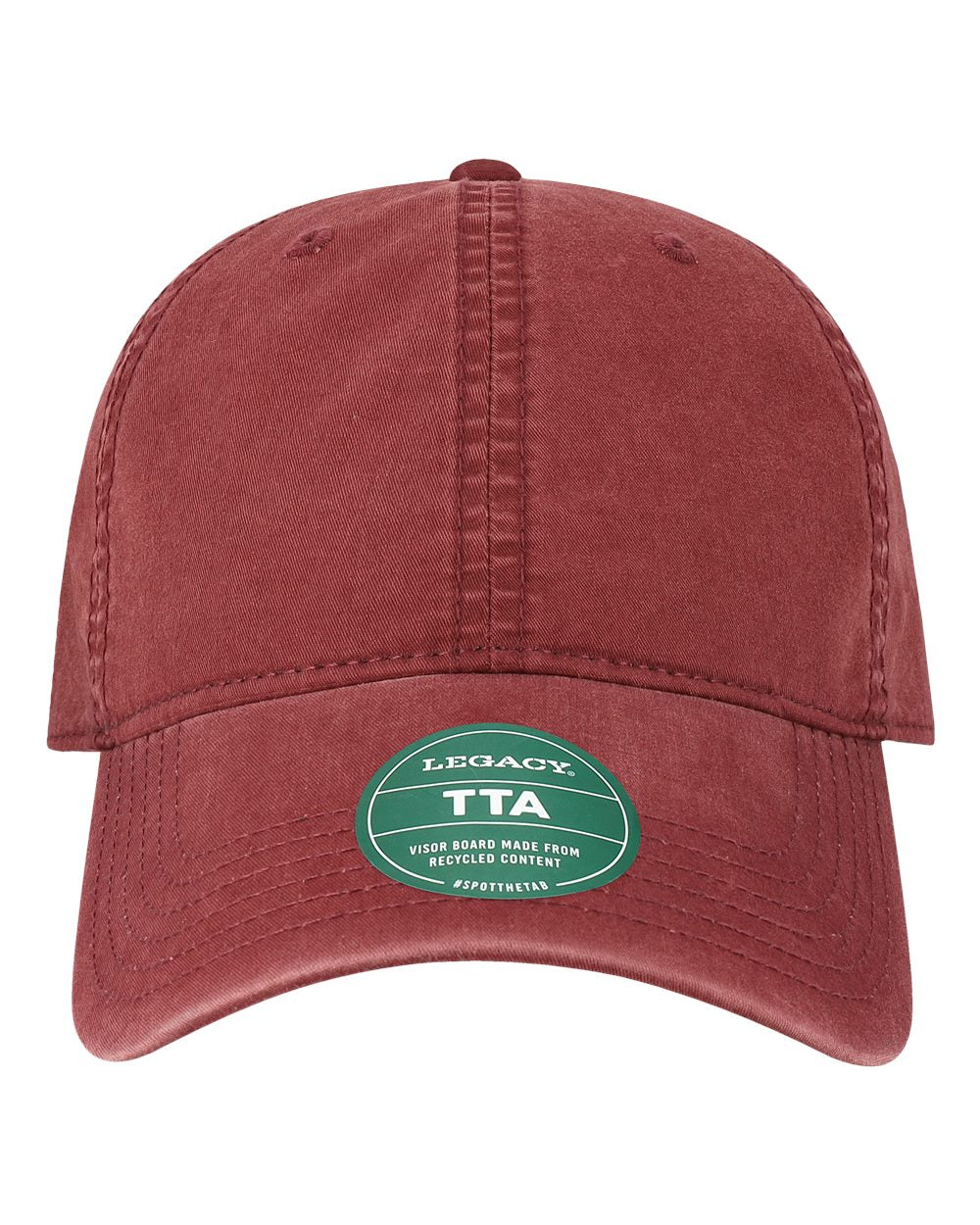 Terra Twill Cap - Front - B28595530 - Burgundy