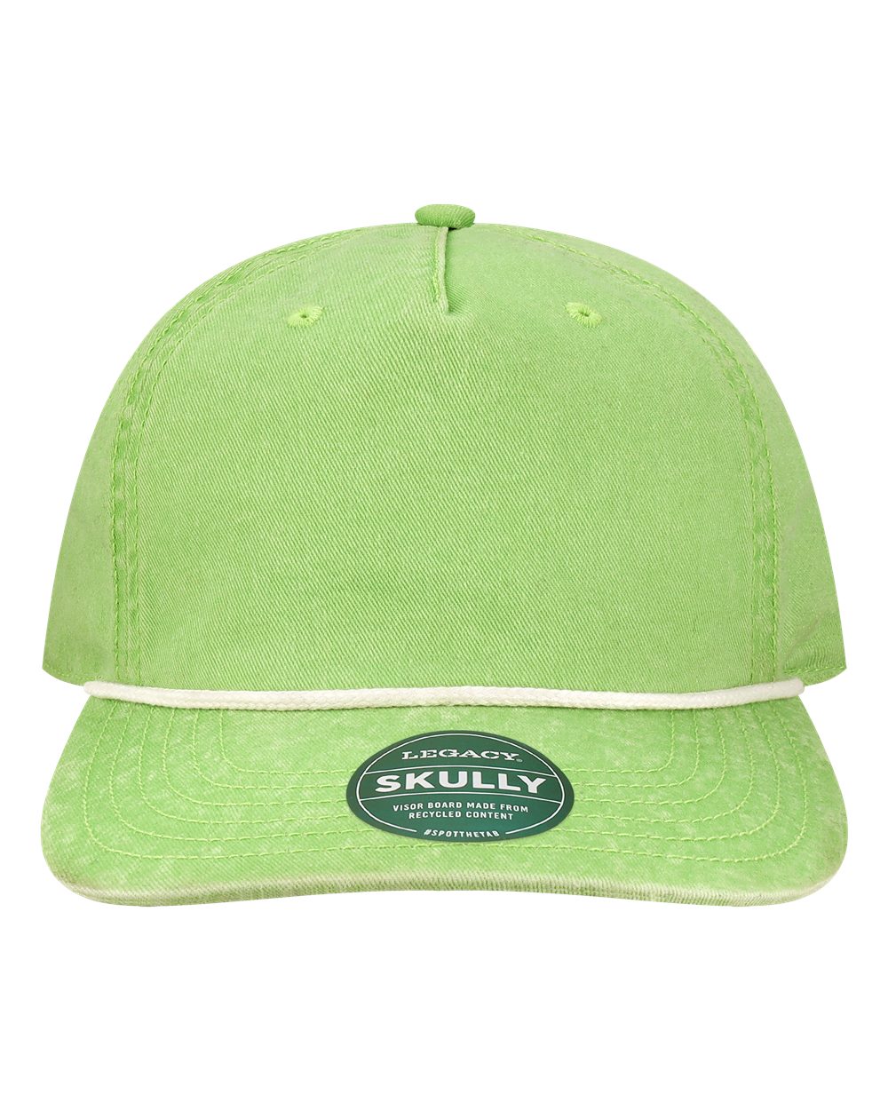 Skully Cap - Front - B28795170 - Lime Green