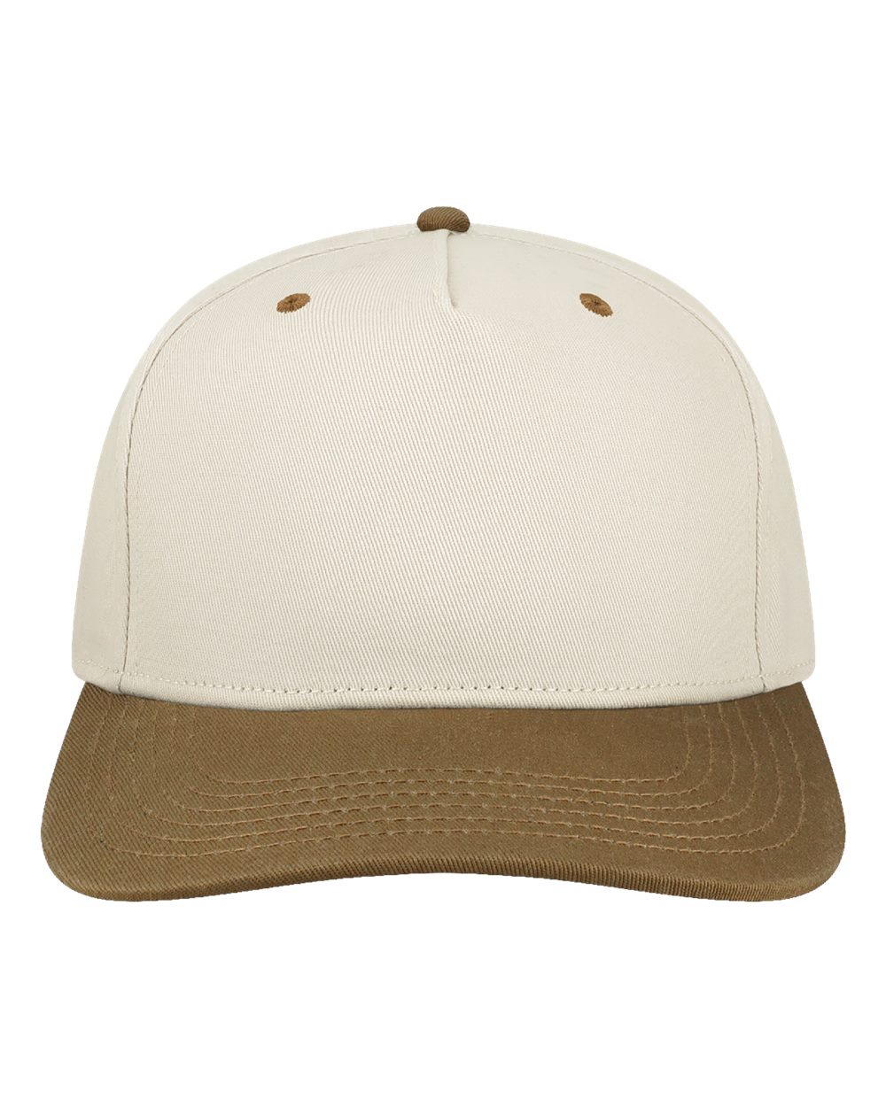 Heritage Twill Cap - Front - B39195100 - Stone/ Brown