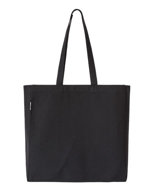Isabella Midweight Recycled Canvas Tote - Back - B21466500 - Recycled Black