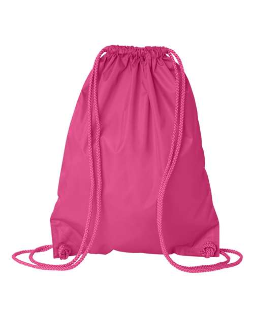 Drawstring Pack with DUROcord - Back - B71066300 - Hot Pink
