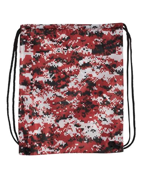 Drawstring Pack with DUROcord - Back - B71066710 - Digital Red Camo