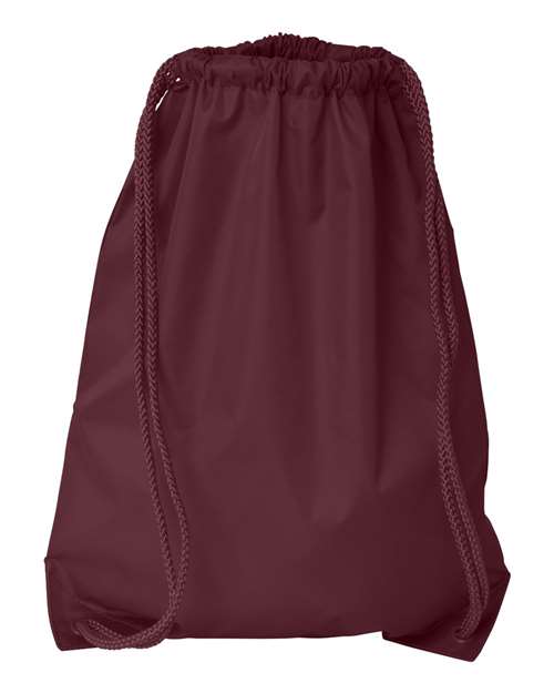 Drawstring Pack with DUROcord - Front - B71066530 - Maroon