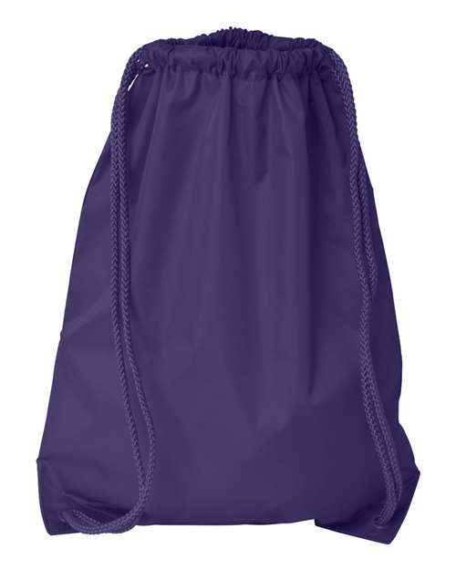 Drawstring Pack with DUROcord - Front - B71066670 - Purple