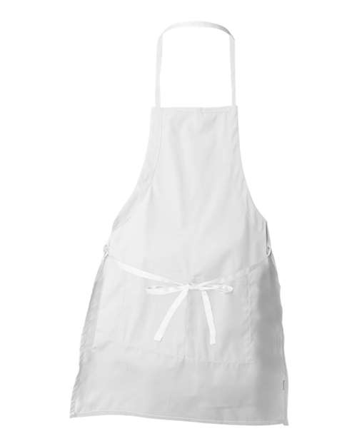 Two-Pocket Butcher Apron - Back - B72766000 - White