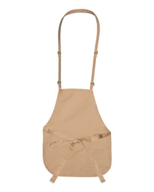 Adjustable Neck Strap Apron - Back - B72266360 - Tan