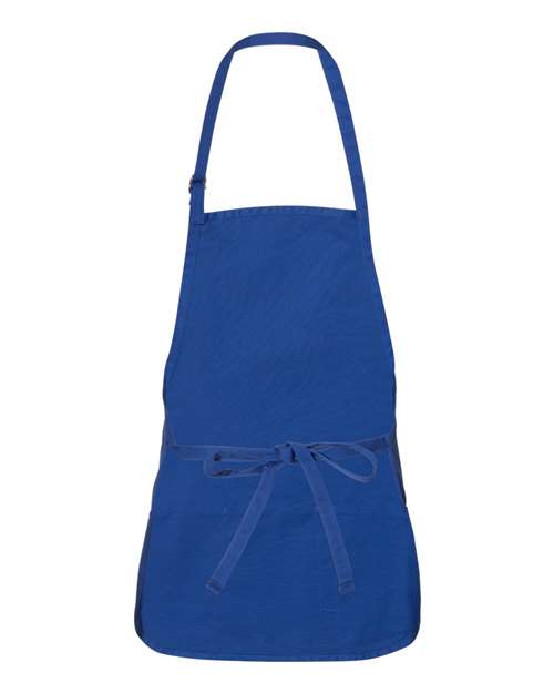 Adjustable Neck Strap Apron - Back - B72266750 - Royal